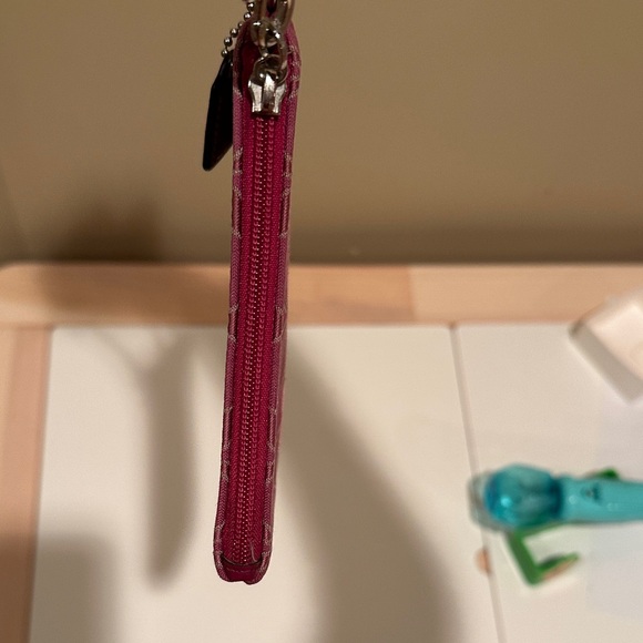 Elegant Pink Coach Wristlet - Picture 5 of 5